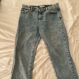Acid Wash Pull & Bear Boyfriend Crop